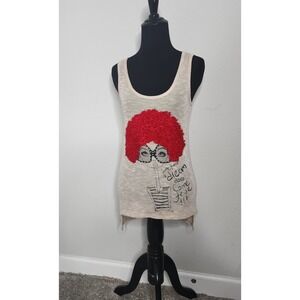 Blush Women's Top "Sometimes A Dream Does Come Through" Furry Top Size M Fairy